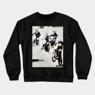 And the Race Begins - Motocross Racers Crewneck Sweatshirt